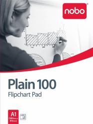 Nobo Flipchart Pad (Nobo 34633681 100 Page A1 Flipchart Pad Pack of 2)