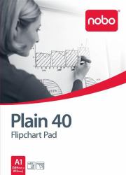 Nobo Blocco Ricambio 40 fogli bianco A1 (Nobo 34631165 40 Page Flipchart Pad - Pack of 5)