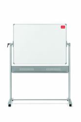 Nobo Impression Pro Steel Magnetic Mobile Whiteboard 1200x900mm (Nobo 1901029 Dual Sided Mobile Whiteboard 1200 x 900mm)