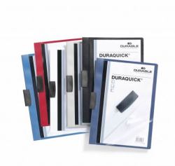 Durable Duraquick cartellina con fermafoglio Nero (Durable DURAQUICK A4 Folder Black [20])