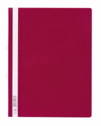 Durable Clear View Folder cartellina con fermafoglio PVC Rosso (Durable Clear View A4 Folder Red [25])