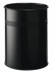 Durable 3300 Nero Acciaio (Durable Perforated Waste Bin 15L Black)