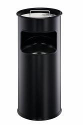 Durable 3330 Rotondo Nero Metallo (Durable Round Ashtray Bin 17L Black)