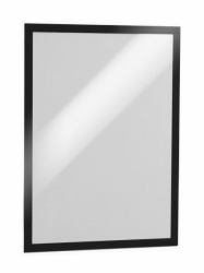 Durable Duraframe A3 cornice magnetica Nero (Durable DURAFRAME Self Adhesive Magnetic Signage Frame PK2 A3 Black)