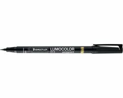 Staedtler 313-2 marcatore permanente Tipo di punta Nero 10 pz (Marker Lumocolor Perm 0,4mm sort)