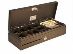 apg Solutions MF437A-BL460 cash drawer (FLIPTOP CD BL 24V F/EPSON EUR - GBP INSERT 6 BILLS/8 COINS MOQ25)