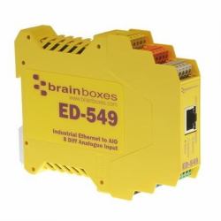 Brainboxes ED-549 Ethernet to 8 Analogue Inputs + Serial Gateway modulo I/O digitale e analogico (Brainboxes Ethernet to 8 x IO ED-549)