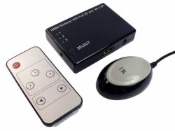 Cables Direct HD-SWTC433 conmutador de vídeo HDMI (CDL 3 Port HDMI Switch with Remote)
