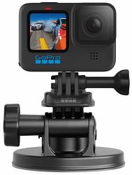 GoPro SUCTION CUP+ - Fissaggio a ventosa, aggancio rapido (Suction Cup Mount - T AUCMT-302, Camera, Passive - holder, Universal, Black - Warranty: 12M)