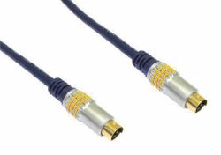 Cables Direct NL2VV-100 Cavo S-video 1,5 m S-Video [4-pin] Nero (10m S-Video Cable - OFC)