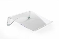 BakkerElkhuizen FlexDoc porta documenti Acrilico, Plastica, Acciaio Trasparente (Flexdoc Cristal Clear - Document Holder - Warranty: 12M)