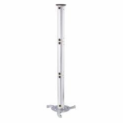 Manhattan 424820 supporto per proiettore Soffitto Argento (Projector Mount, Ceiling, Universal, Tilt & Swivel, Height Range: 13 to 106cm, Max 10kg, Silver, Lifetime Warranty)