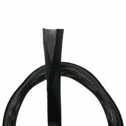 LogiLink KAB0006 guaina per cavo Nero (Cable sleeve [Hook and Loop], - PET, OD: 32 mm, black, 1.8 m - Warranty: 12M)