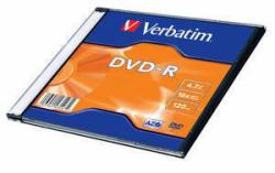 Verbatim DVD-R Matt Silver 4,7 GB (DVD-R AZO 4.7GB 16X SINGLE SC - MATT SILVER SURFACE DVD-R - Matt Silver, DVD-R, slimcase, 4.7 GB - Warranty: 24M)
