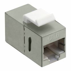 LogiLink 2xRJ45 (Keystone Coupler Cat.6 STP, - 2xRJ45, metal, shielded - Warranty: 48M)