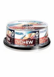 Philips DVD+RW DW4S4B25F/00 (1x25 Philips DVD+RW 4,7GB 4x SP)