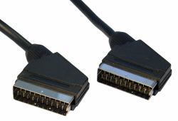 Cables Direct 0.5m SCART Cavo SCART 0,5 m SCART [21-pin] Nero (0.5m 21 Pin SCART Cable)