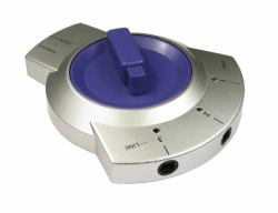 Cables Direct 3-TOSSWITCH Metallico, Viola commutatore audio (CDL 3 Port TOSLINK Switch)