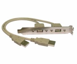 Cables Direct USB2-128 cavo USB interno (CDL 0.28M USB 2.0 2XAM-2xAF BACK)