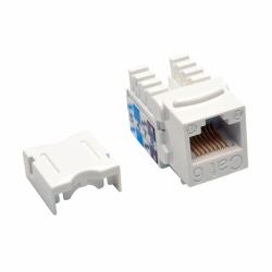 Tripp Lite N238-025-WH Accessorio per pannello di connessione (Cat6/Cat5e 110 Style Punch Down Keystone Jack - White, 25-Pack, TAA N238-025-WH)