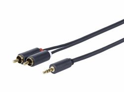 vivolink PROMJRCA25 cavo audio 25 m 3.5mm 2 x RCA Nero 