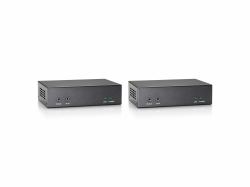 LevelOne HVE-9200P moltiplicatore AV Trasmettitore e ricevitore AV Grigio (HDMI O.CAT.5 EXT.KIT - HDMI over Cat.5 Extender Kit, - HDBaseT, 100m, 802.3af PoE, 3840 x 2160 pixels, AV transmitter & re...