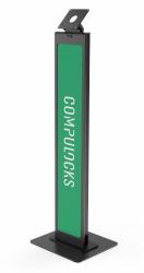 Compulocks 140B supporto per personal communication Supporto passivo Tablet/UMPC Nero (VESA BRANDABLE FLOOR STAND - - BLACK)