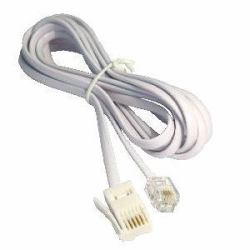 Cables Direct 88BT-215 cavo telefonico 15 m Bianco (CDL 15m RJ11 [M] to BT [M] Cable)