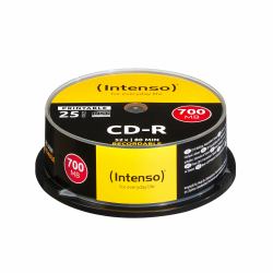Intenso CD-R 700MB 52x 25 pz (CD-R Intenso 700 25pcs Cak - CD-R 700MB, CD-R, 700 MB, 25 - pc[s], 120 mm, 80 min, 52x - Warranty: 12M)