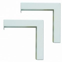 Elite Screens ZVMAXLB12-W kit di fissaggio Bianco Metallo (ZVMAXLB12-W - 12" Extended Wall/Ceiling Bracket set for Manual/Spectrum/ VMAX2 Series - White)