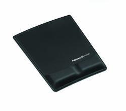 Fellowes 9181201 tappetino per mouse Nero (Fellowes 9181201 Fabrik Mousepad and Wrist Rest)