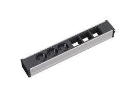 Bachmann 912.006 power extension 3 AC outlet[s] Black,Silver (CONI 3xSchuko & 3xEmpty)