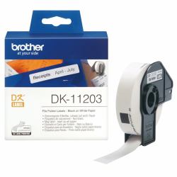 Brother File Folder Labels (DK SINGLE LABLE ROLLS - F/ QL-500 550 300PCS/RL 17X87M)