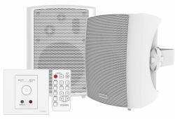 Vision TC3-AMP+SP-1800 altoparlante 3-vie Bianco Cablato 50 W (Modular AV faceplate audio amplifier - with pair wall speakers - TC3 AMP 2 x 25w [RMS] digital amplifier and SP 1800 5.25" pair wall s...