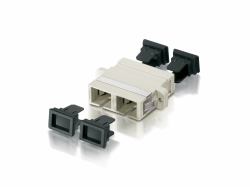 Equip 156145 adattatore di fibra ottica SC 12 pz Beige (Sc Fiber Optic - Adapter/Coupler, Om1/Om2 - Warranty: 12M)