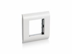 Equip 125461 Placca copripresa e copri interruttori Bianco (French Modular Faceplate - - Window - Warranty: 12M)