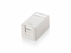 Equip 125121 cassetta di scarico Bianco (1-Port Keystone Jack Surface - Mount Box - Warranty: 12M)