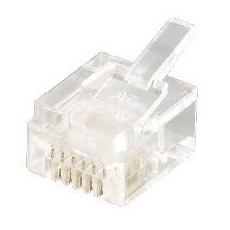 Equip 121131 cavo di collegamento RJ-12 [6P6C] Trasparente (Telephone Plug, 6P6C - Warranty: 12M)