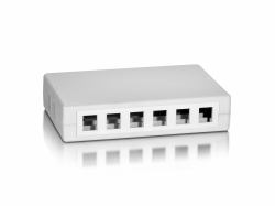 Equip 125460 cassetta di scarico Bianco (12-Port Keystone Jack Surface - Mount Box - Warranty: 12M)