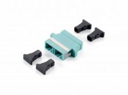 Equip 156143 adattatore di fibra ottica SC 12 pz Turchese (Sc Fiber Optic Coupler, Om3 - Multi-Mode Duplex - Warranty: 12M)