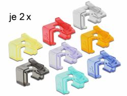 DeLOCK 86420 fermacavo Multicolore 16 pezzo[i] (Delock RJ45 Repair Clip Starter Set -)