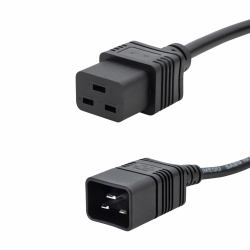 connektgear 27-0091 cavo di alimentazione Nero 2 m Accoppiatore C20 Accoppiatore C19 (2M MAINS EXTENSION C20-C19 - HEAVY DUTY)