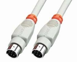 Lindy 8 Pin Mini DIN Cable 2 m cavo parallelo Grigio (ANSCHLUSSKABEL MAC DRUCKER 8 2M - POLIG MINI-DIN STECKER/STECKER)