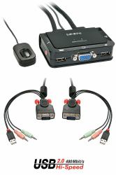 Lindy 42342 switch per keyboard-video-mouse [kvm] Nero 
