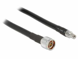 DeLOCK 1m, N/RP-SMA cavo coassiale CFD400, LLC400 Nero (Delock CFD400 LLC400 low loss - antenn)