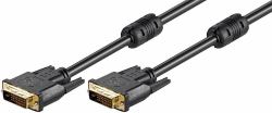 Microconnect MONCC2F DVI cable 2 m DVI-D Black (DVI-D 24+1-pin w. Ferrit, M-M - Full HD 1080p, Dual Link, 2m - Black, HDTV Resolution max.: 2560 x 1600 Pixel, 60Hz - Warranty: 300M)