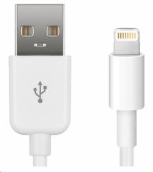 Microconnect LIGHTNING0.5 cavo Lightning 0,5 m Bianco (Lightning Cable MFI 0,5m White - 8Pin Lightning - USB A Male - Charging & Syncing, 2.4A - Warranty: 300M)