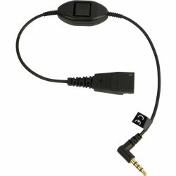 Jabra 8800-00-103 accessorio per cuffia (LINK MOBILE QD TO 3.5 MM W.PTT - SUPERVISOR CORD)