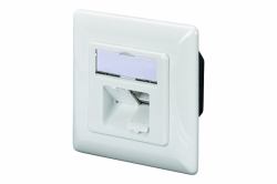 Digitus DN-9007-S-1 presa energia 2 x RJ-45 Bianco (DIGITUS CAT 6A NETWORK OUTLET - CLASS EA FINERY VERTIKAL)