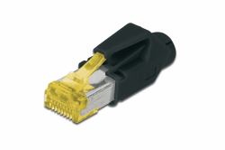 Digitus Spina modulare Hirose TM31 per cavo rotondo, CAT 6A (Digitus A-MO6A 8/8 HRS kabelsamler RJ-)